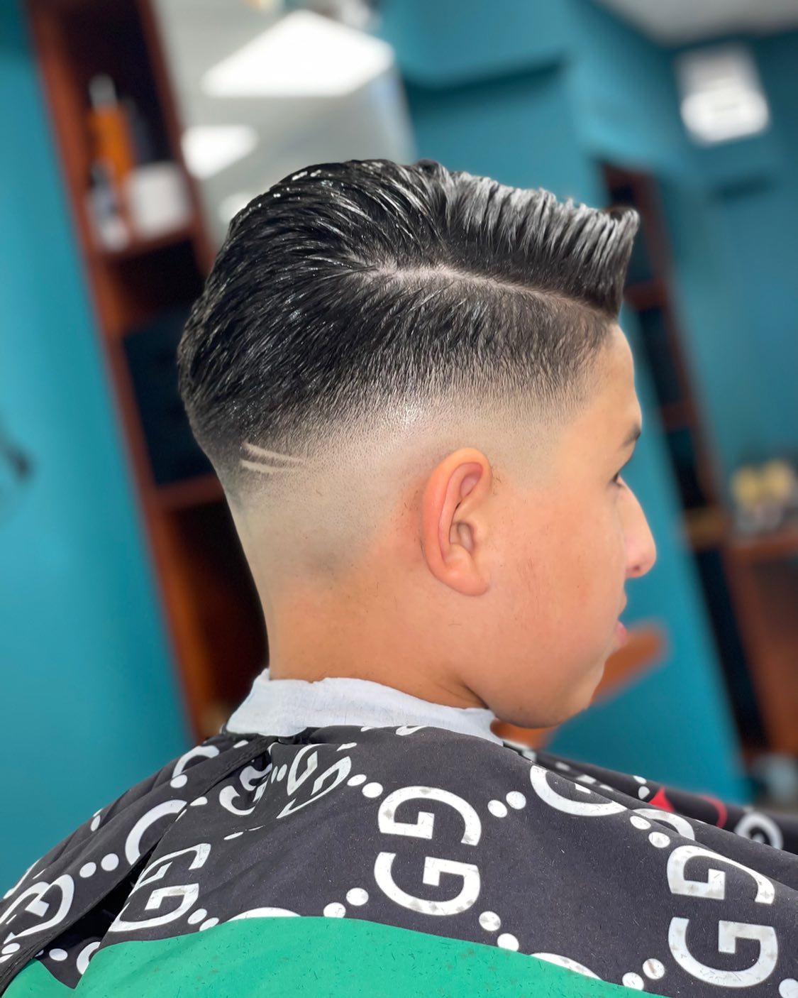 Modern fade met baard